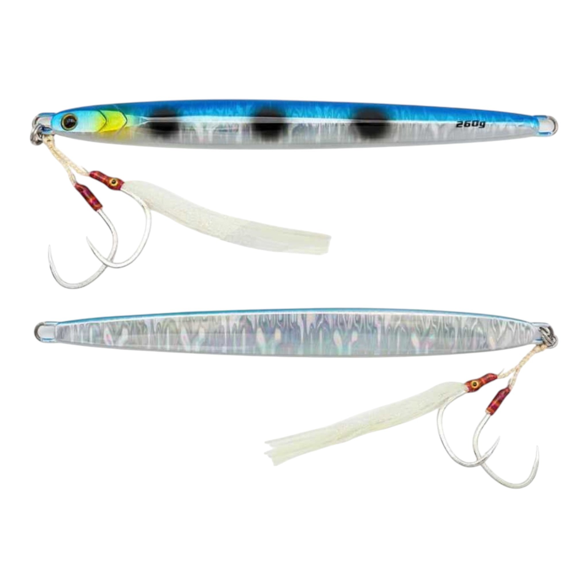 Blue Crab Hyper-Realistic Long Jigs - Blue Dots - 260g