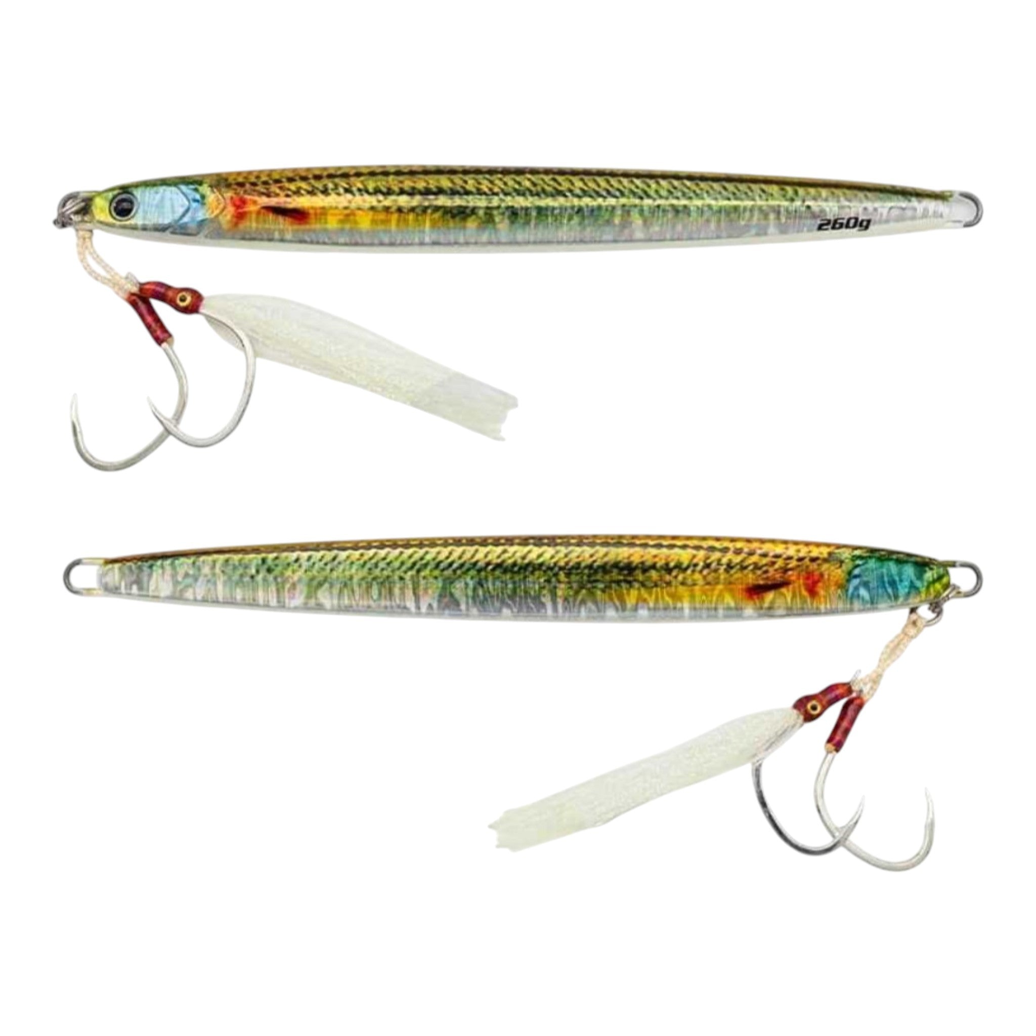 Blue Crab Hyper-Realistic Long Jigs - Flash Gold - 260g