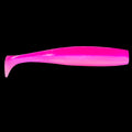 Invincibe jigs 7" Seam Swimmer Paddle Tail - Hot Pink - 3 Per Pack