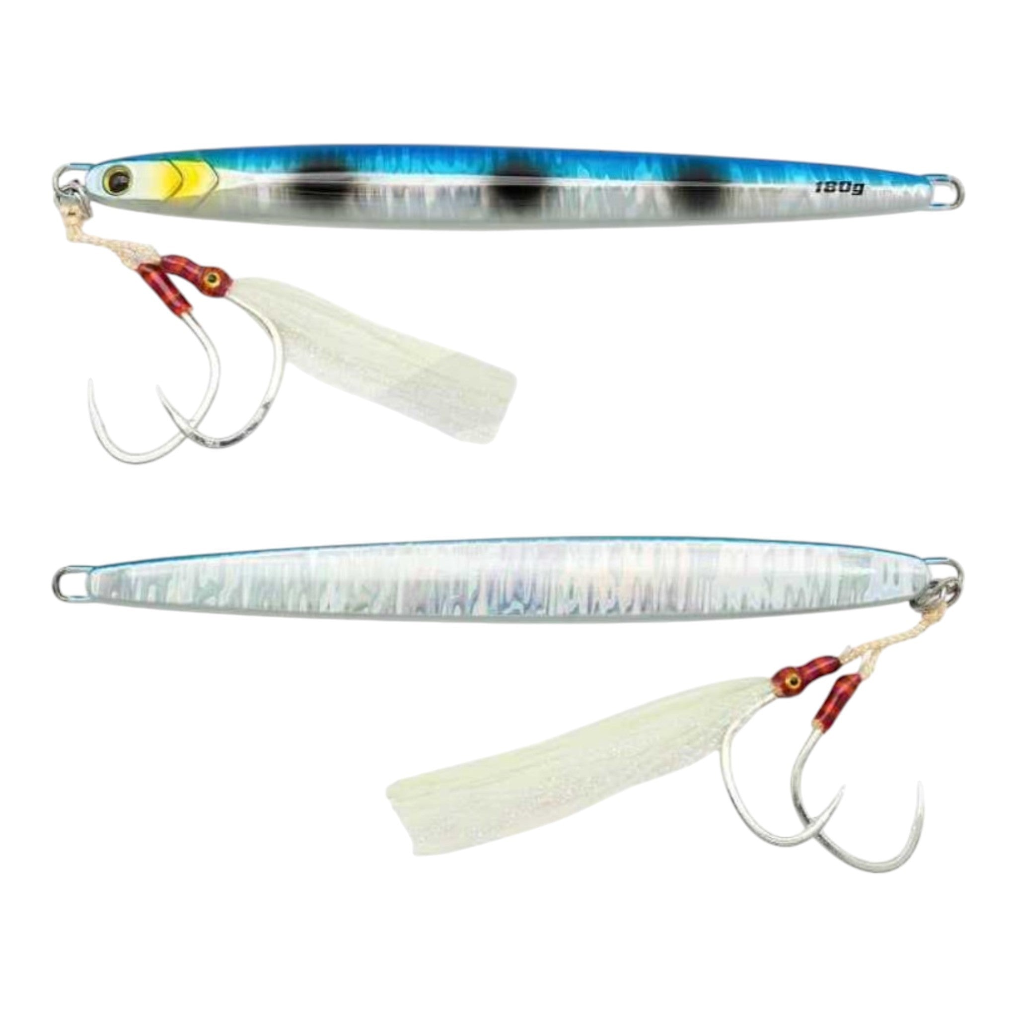 Blue Crab Hyper-Realistic Long Jigs - Blue Dots - 180g