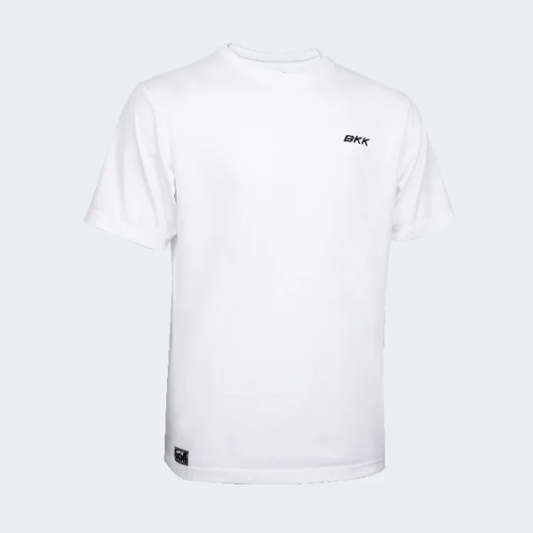 White BKK Short Sleeve T-Shirt – Front